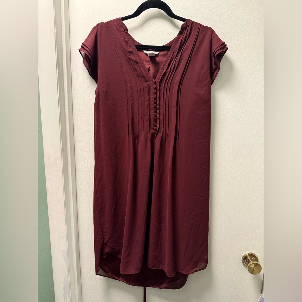 H&M Burgundy Dress